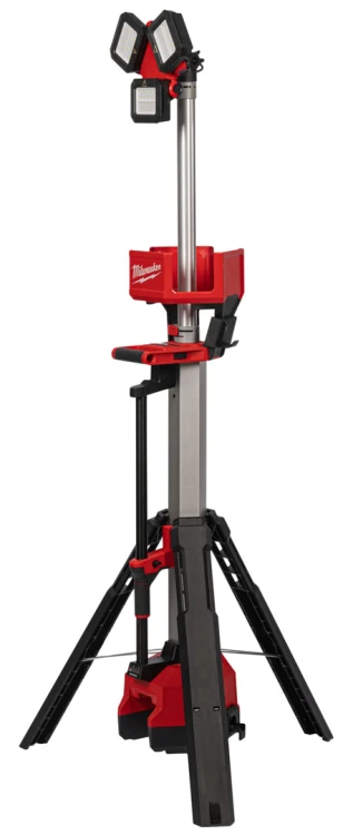 Lampa stojąca maszt AC/DC Milwaukee M18HOSALC 6000lm IP34 z wbudowaną ładowarką, bez akumulatora 4933478116