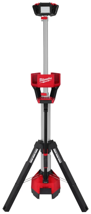Lampa stojąca maszt AC/DC Milwaukee M18HOSALC 6000lm IP34 z wbudowaną ładowarką, bez akumulatora 4933478116