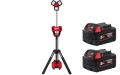 Lampa stojąca maszt AC/DC Milwaukee M18HOSALC + 2x aku. 5.0Ah, 6000lm IP34 z wbudowaną ładowarką
