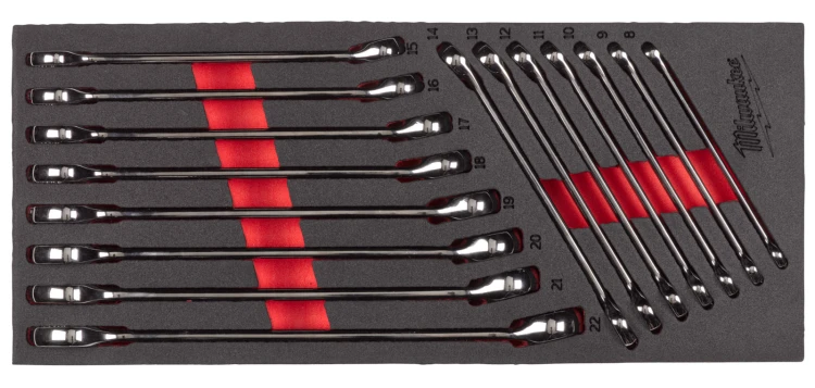 Wkładki piankowe z narzędziami Milwaukee zestaw uniwersalny 170 cz. 4932499473
