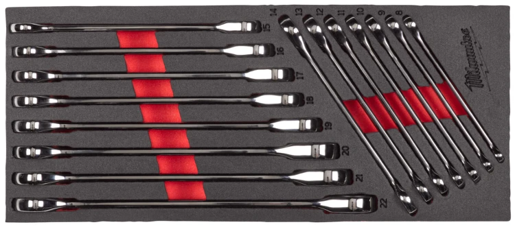 Wózek narzędziowy Milwaukee TOOLGUARD™ 30″ / 78cm z 7 szufladami w zestawie z 246 narzędziami - wersja premium 4932500743