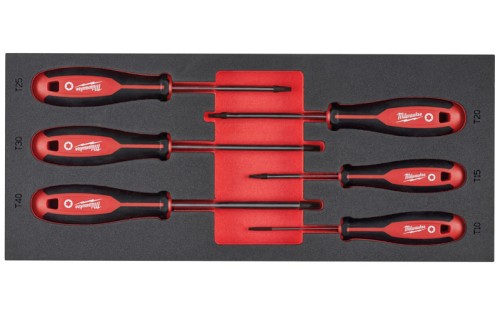 Wkładka piankowa z wkrętakami TORX Milwaukee zestaw 6 cz. 4932492392