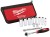 Klucze nasadowe Milwaukee 3/8˝ z grzechotką, metryczne, kpl. 12 szt. w etui 48229001