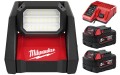 Lampa strefowa AC/DC Milwaukee M18HOAL-502 4000lm + 2x akumulator 5.0Ah i ładowarka