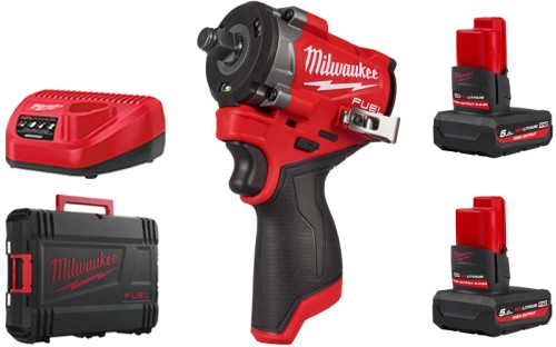 Klucz udarowy Milwaukee 745/542 Nm 1/2" M12FCIWF12G3-502X 2x aku. 5.0Ah ładowarka walizka