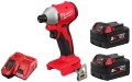 Kompaktowa zakrętarka udarowa Milwaukee M18™ M18BLIDRC-502 bezszczotkowa 1/4” Hex, 2x aku. 5.0Ah szybka ładowarka
