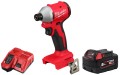 Kompaktowa zakrętarka udarowa Milwaukee M18™ M18BLIDRC-501 bezszczotkowa 1/4” Hex, 1x aku. 5.0Ah szybka ładowarka
