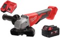 Szlifierka kątowa Milwaukee 18V M18BLSAG125XPD-501 1x aku. 5.0Ah, szybka ładowarka, silnik bezszczotkowy, wyłącznik łopatkowy