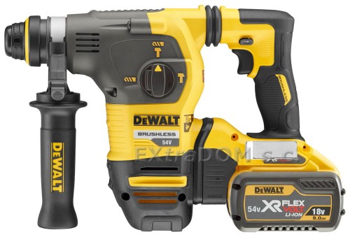 DEWALT Młotowiertarka akumulatorowa SDS-Plus XR FlexVolt 54V 3,5J DCH333X2-QW 2 aku. 9,0Ah, ładowarka i walizka TSTAK