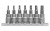 Klucze trzpieniowe TORX specjal TS 5-cio ramienne 7cz.