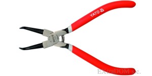 Szczypce do pierścieni osadczych Segera Yato 180mm, wewnętrzne, wygięte, 2139