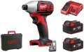 Kompaktowa zakrętarka udarowa Milwaukee M18BID-402C 2x aku. 4.0Ah, ładowarka, walizka 4933443580