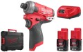 Zakrętarka udarowa Milwaukee M12FQID-202X FUEL™ SURGE™ ¼″ HEX, 2x aku. 2.0Ah, ładowarka, walizka 4933464973