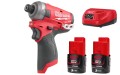 Zakrętarka udarowa Milwaukee M12FQID-302 FUEL™ SURGE™ ¼″ HEX, 2x aku. 3.0Ah, ładowarka