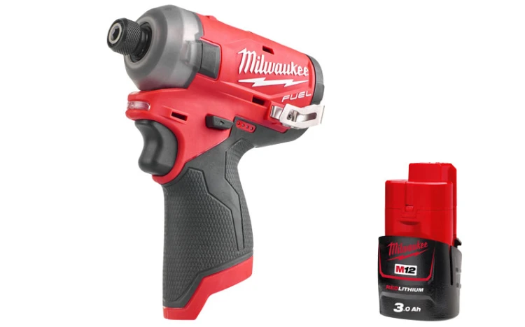 Zakrętarka udarowa Milwaukee M12FQID-0 FUEL™ SURGE™ ¼″ HEX, + 1x aku. 3.0Ah, bez ładowarki
