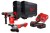 Zestaw Milwaukee: Młotowiertarka SDS-Plus M18BLHX-0X + Szlifierka kątowa M18BLSAG125XPD-0X + 2x aku. 5.0 Ah + szybka ładowarka + 2x walizka HD Box M18BLPP2G-502X 4933498575