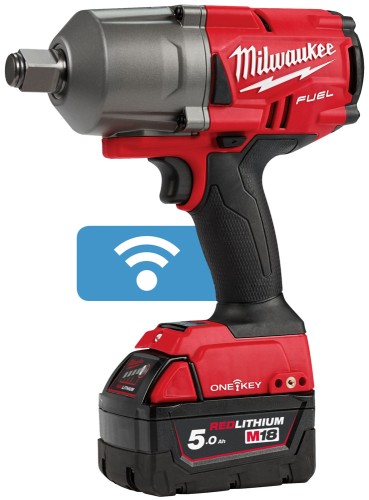 Zestaw Milwaukee: klucz udarowy M18 ONEFHIWF34 FUEL™ ONE-KEY™ 3/4˝, szlifierka kątowa M18FSAG125X FUEL™ 125 mm, smarownica M18GG, aku.: 2x 5.0 Ah + 1x 2.0 Ah, ładowarka M12-18FC, torba M18FPP3AK-523B 4933498576