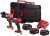 Zestaw Milwaukee M18: wiertarko-wkrętarka z udarem M18 FPD3 + kluczowy udarowy M18 FMTIW2F12, 3x aku. 5.0Ah, ładowarka, walizki M18FPP2F3-503X