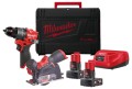 Zestaw Milwaukee M12™ FUEL™: wiertarko-wkrętarka udarowa M12FPD2, szlifierka kątowa M12FCOT, 2x aku. 4.0Ah, ładowarka, walizka HD Box, M12FPP2G2-402X 4933480592