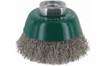 Szczotka doczołowa 60 mm/M14 ABRABORO - drut karbowany 0,3 mm INOX 90409052