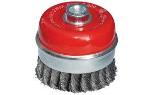 Szczotka doczołowa 80 mm/M14 ABRABORO - drut splatany 0,5 mm 92031313