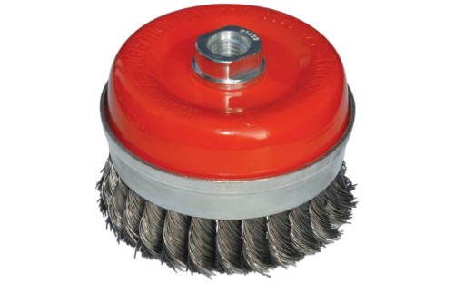 Szczotka doczołowa 100 mm/M14 ABRABORO - drut splatany 0,5 mm 92031317