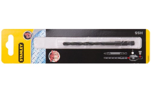 Wiertło spiralne HSS do metalu śr. 6 mm Stanley uchwyt sześciokątny 1/4" STA50033