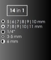 Klucz do szaf sterowniczych SubMaster 14 w 1 6399601