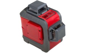 Poziomica laserowa laser linowy 2 x 360 3D Proline zielony, zasięg 20 m + statyw 15179 15165
