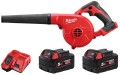 Dmuchawa akumulatorowa Milwaukee M18BBL-502, 2x aku. 5.0Ah, szybka ładowarka