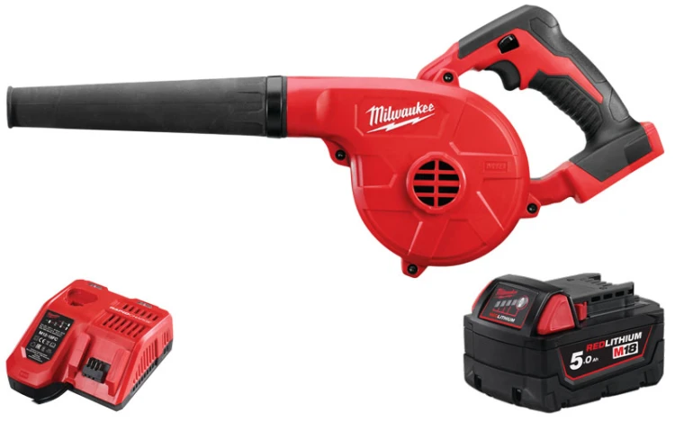 Dmuchawa akumulatorowa Milwaukee M18BBL-501, 1x aku. 5.0Ah, szybka ładowarka