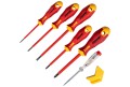 Wkrętaki izolowane FELO Ergonic VDE + próbnik napięcia + magnetyzer 41396399