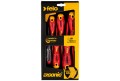 Wkrętaki izolowane FELO Ergonic VDE + próbnik napięcia + magnetyzer 41396399