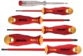Wkrętaki izolowane FELO Ergonic VDE + próbnik napięcia + magnetyzer 41396399