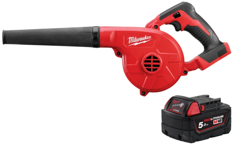 Dmuchawa akumulatorowa Milwaukee M18BBL-0 + 1x aku. 5.0Ah, bez ładowarki