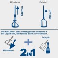 Mieszarka Scheppach PM1200 1200W M14 + 2 mieszadła