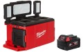 Lampa strefowa PACKOUT AC/DC Milwaukee M18POLAC 3000lm IP54 + akumulator 5.0 Ah M18B5