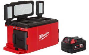 Lampa strefowa PACKOUT AC/DC Milwaukee M18POLAC 3000lm IP54 + akumulator 5.0 Ah M18B5