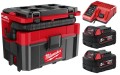 Odkurzacz akumulatorowy Milwaukee M18FPOVCL-502 2x aku. 5.0Ah, ładowarka