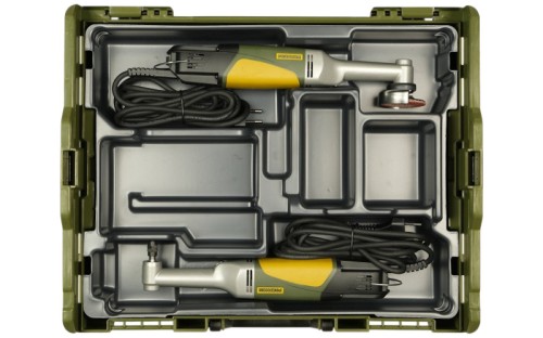 Wiertarka kątowa LWB/BL + szlifierka kątowa LHW/BL Proxxon zestaw w walizce L-BOXX 29290