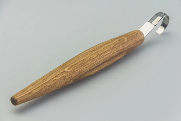 Nóż hakowy głęboki do rzeźbienia łyżek z długą rękojeścią BeaverCraft SK5S