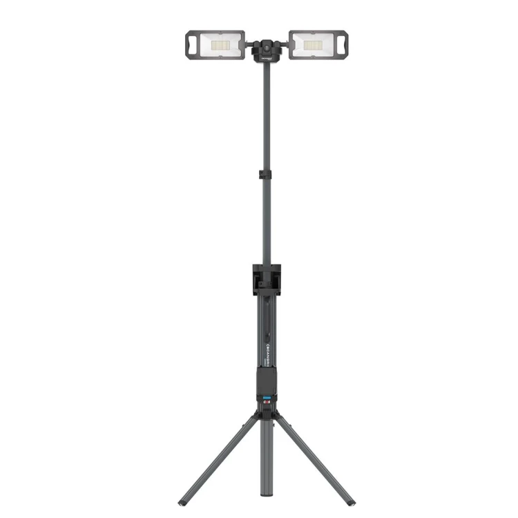 Akumulatorowa lampa budowlana 8000 lm ze zintegrowanym statywem Scangrip TOWER 8 CONNECT 03.6107C