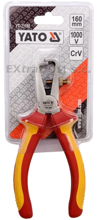 Szczypce - ściągacz izolacji 160mm VDE YATO YT-21160