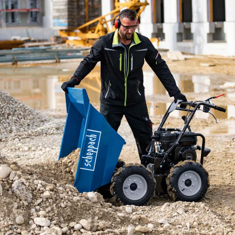 Mini wywrotka na kołach Scheppach DP3000 udźwig do 300kg 5908802903