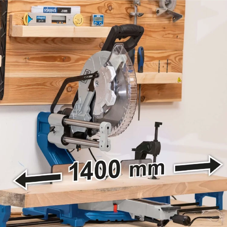 Ukośnica pilarka ukosowa Scheppach HM305SL z posuwem 305 mm SOFT START