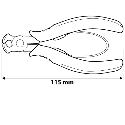 Szczypce precyzyjne tnące czołowe 115 mm NEO TOOLS