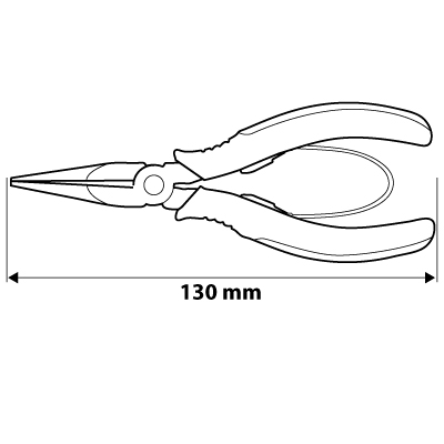 Szczypce precyzyjne płaskie 130 mm NEO TOOLS