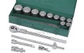 Klucze nasadowe 3/4” metryczne Sata kpl. 15 cz. 09015