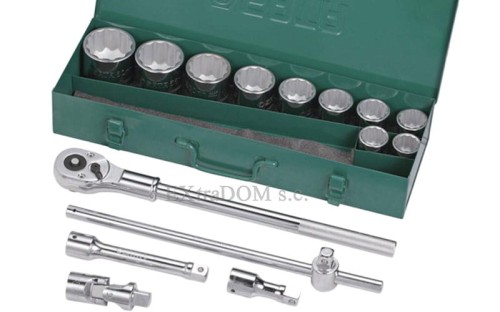 Klucze nasadowe 3/4” metryczne Sata kpl. 15 cz. 09015