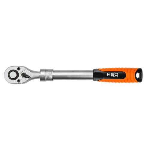 Grzechotka teleskopowa 1/4" NEO TOOLS 150-200 mm